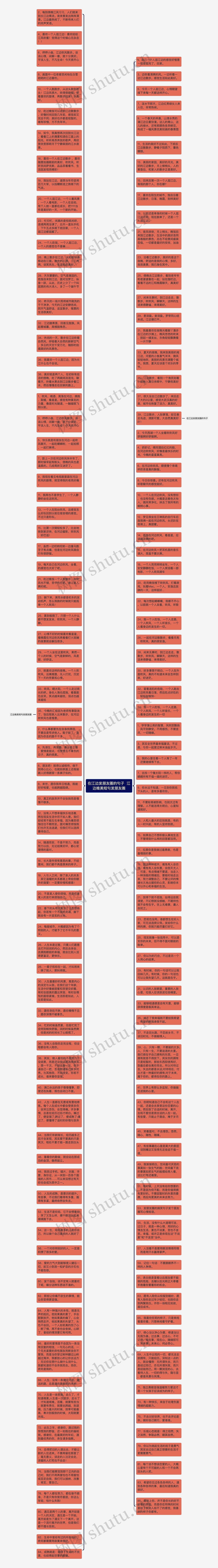 在江边发朋友圈的句子  江边唯美短句发朋友圈思维导图