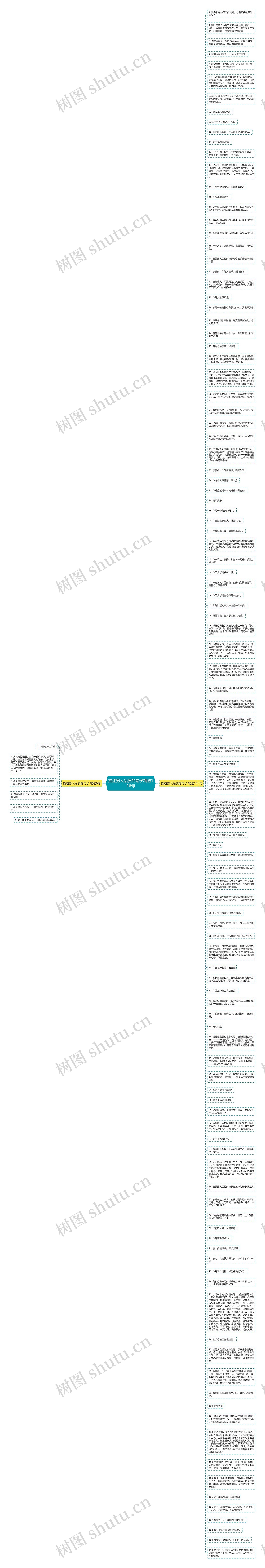 描述男人品质的句子精选116句思维导图