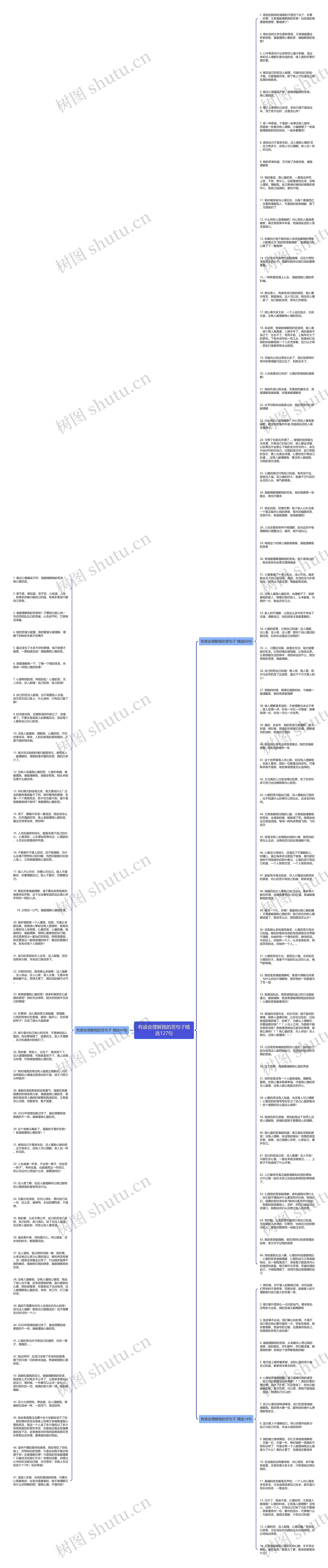 有谁会理解我的苦句子精选127句思维导图