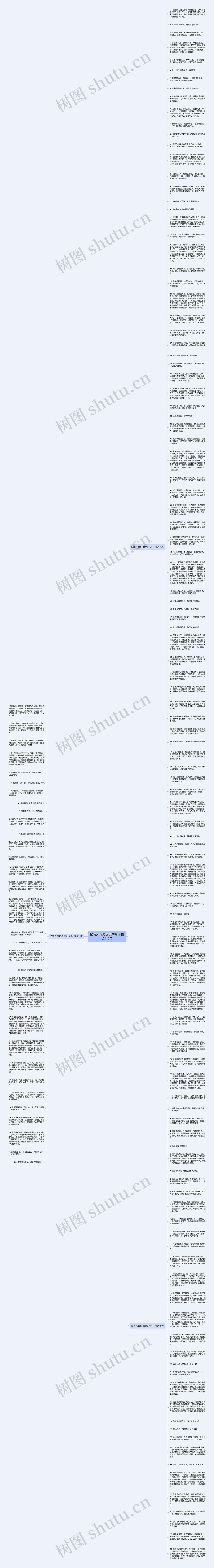 描写人舞蹈优美的句子精选145句思维导图