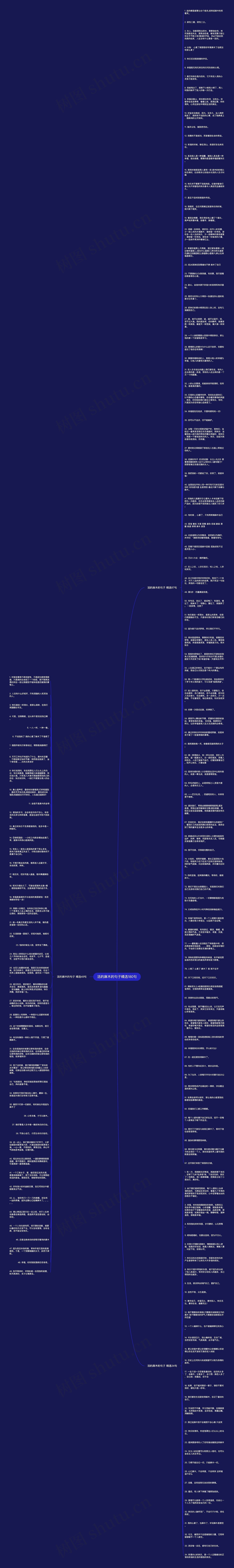 活的麻木的句子精选180句思维导图
