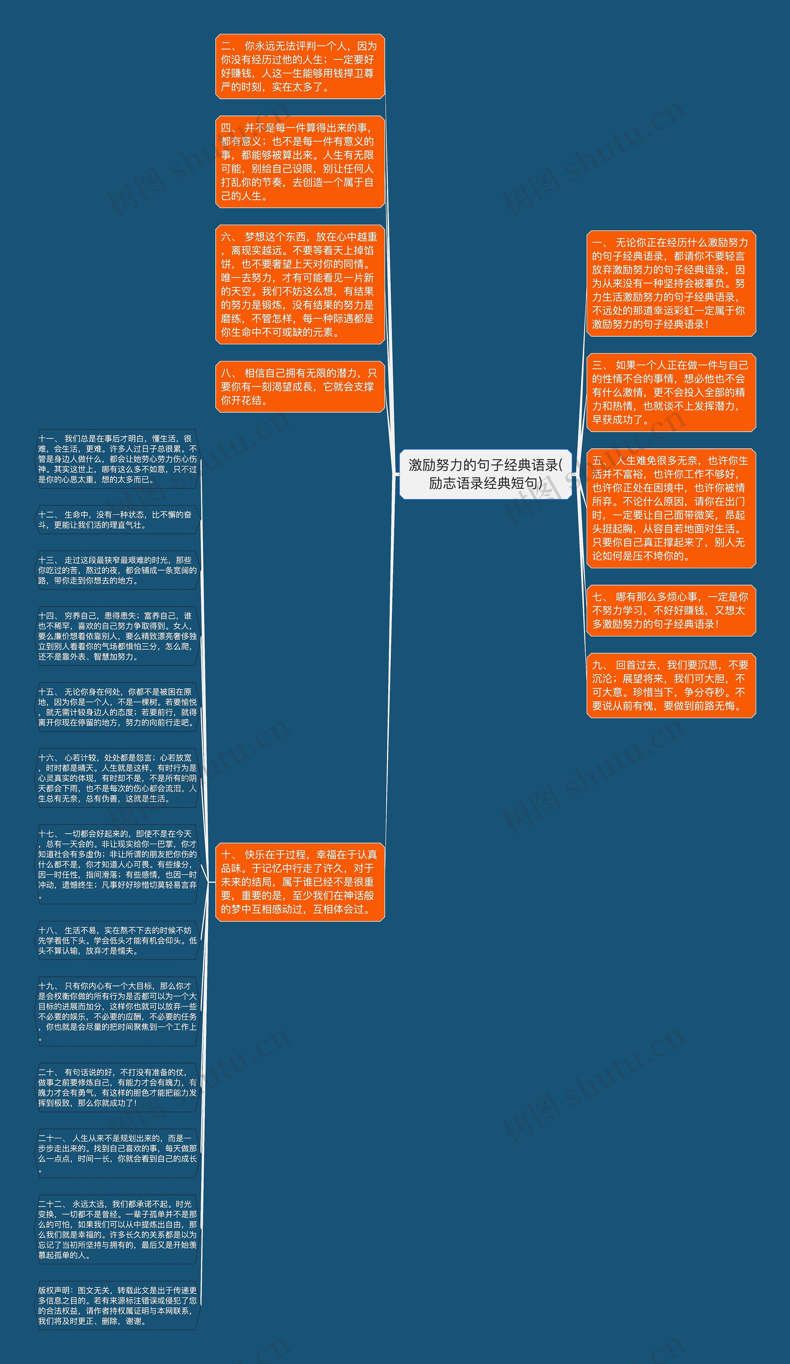 激励努力的句子经典语录(励志语录经典短句)思维导图