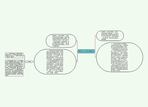 秘书个人工作计划范文