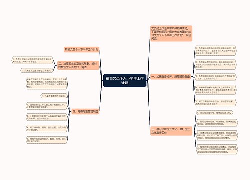 前台文员个人下半年工作计划