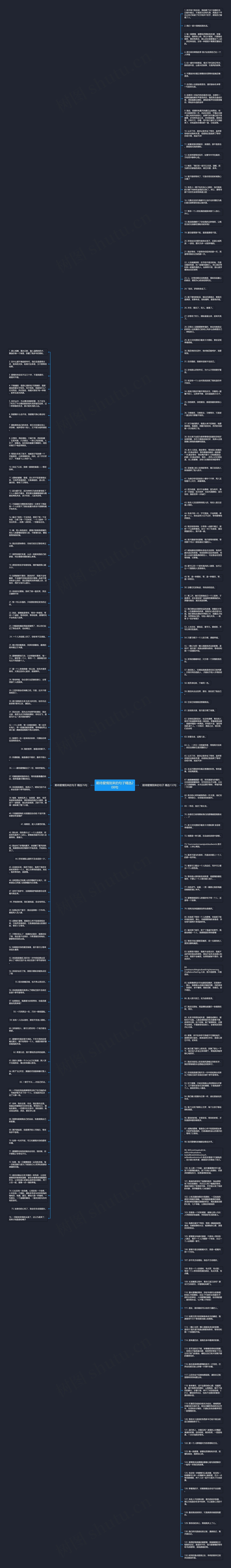 期待爱情到来的句子精选208句思维导图高清图 期待爱情到来的句子精选208句思维导图