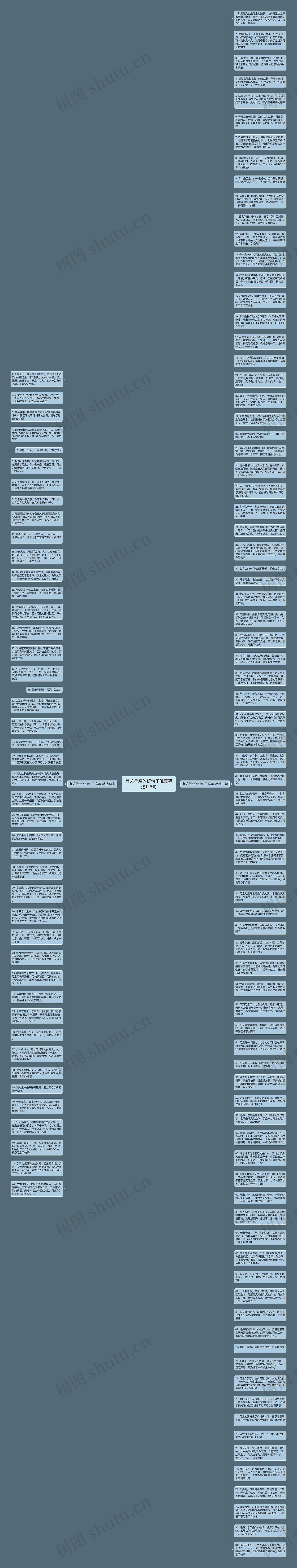有关母亲的好句子唯美精选125句思维导图高清图 有关母亲的好句子唯美精选125句思维导图