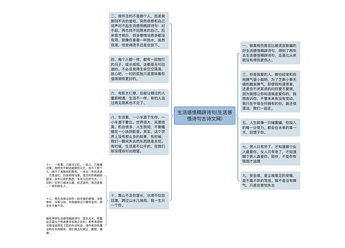 生活感悟精辟诗句(生活感悟诗句古诗文网)