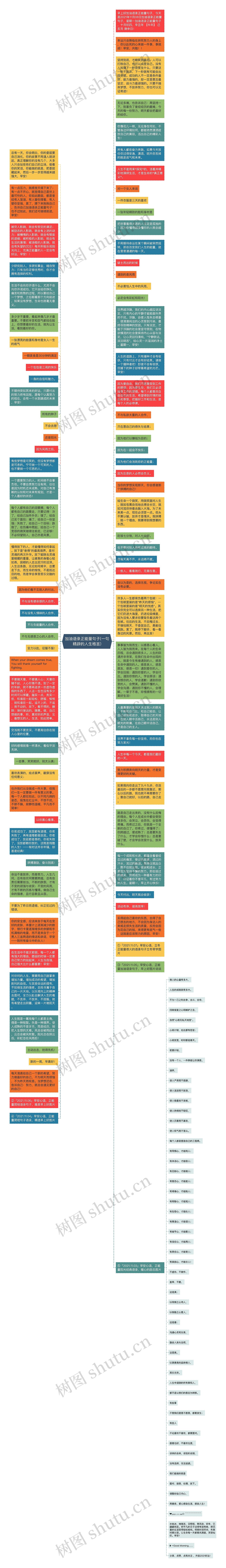 加油语录正能量句子(一句精辟的人生格言)思维导图