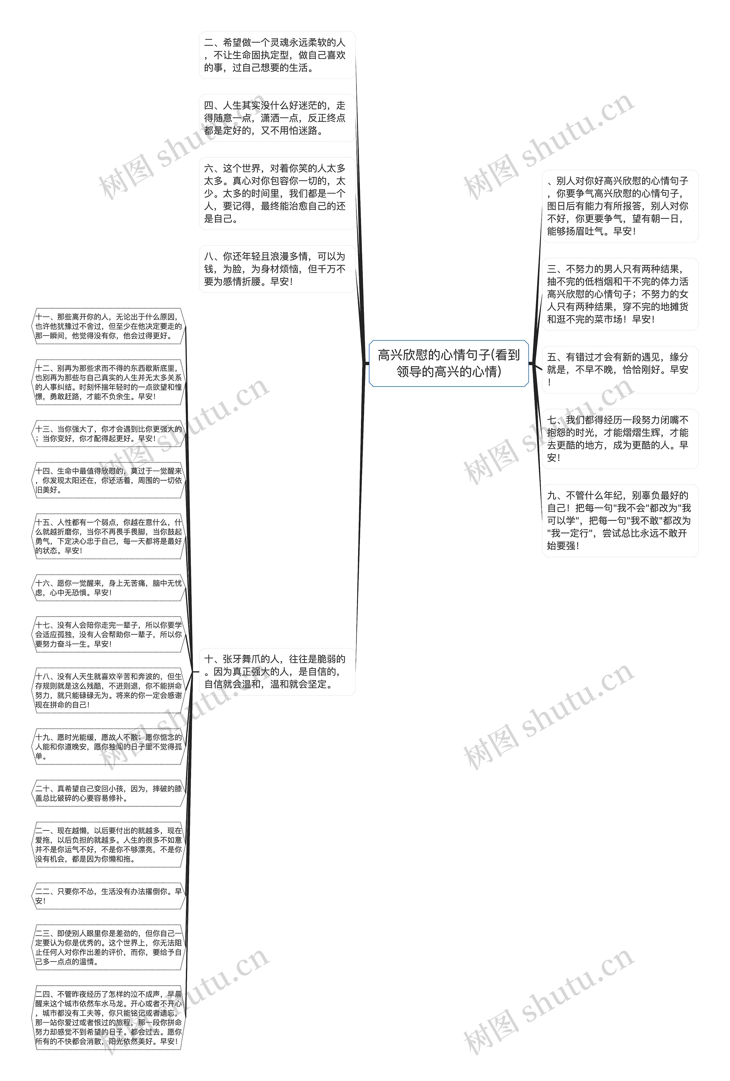 高兴欣慰的心情句子(看到领导的高兴的心情)思维导图