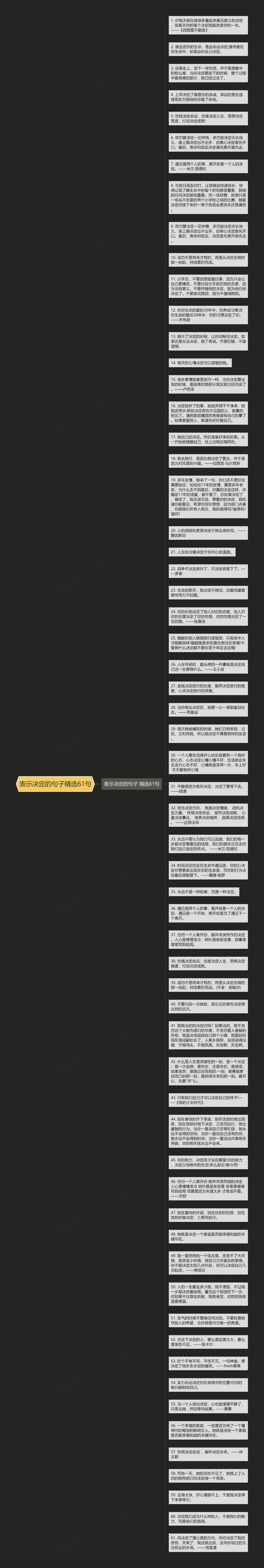 表示决定的句子精选61句思维导图