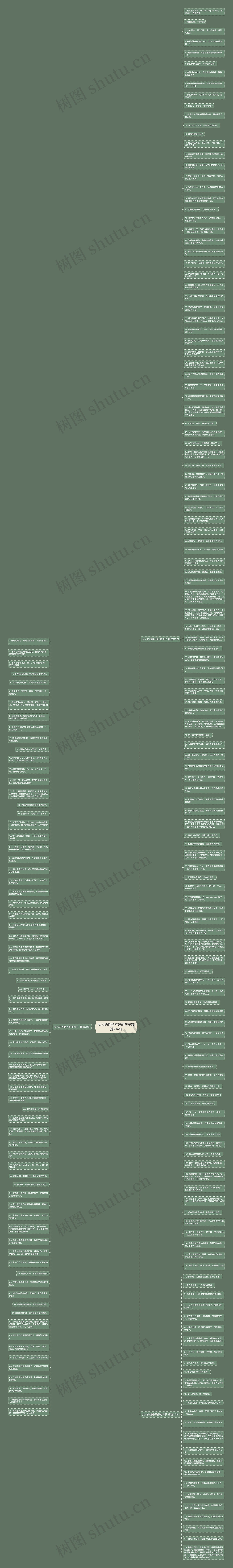 女人的性格不好的句子精选214句思维导图