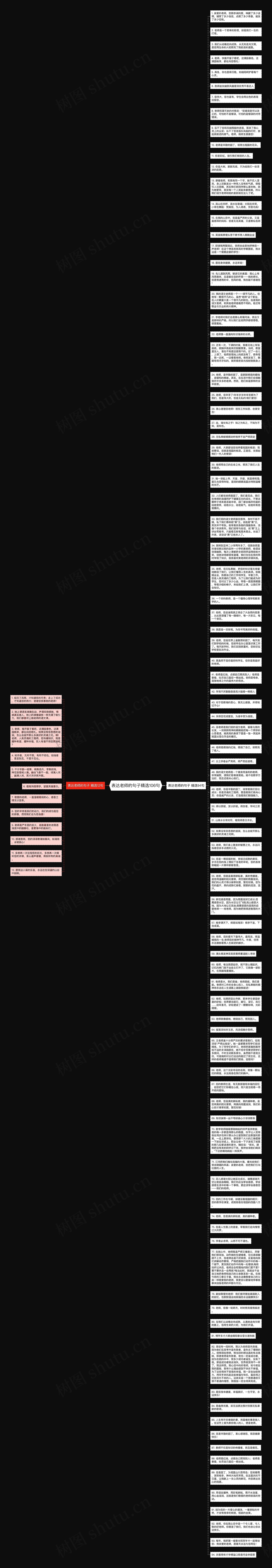 表达老师的句子精选106句思维导图