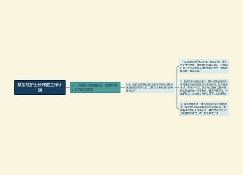 某医院护士长年度工作计划