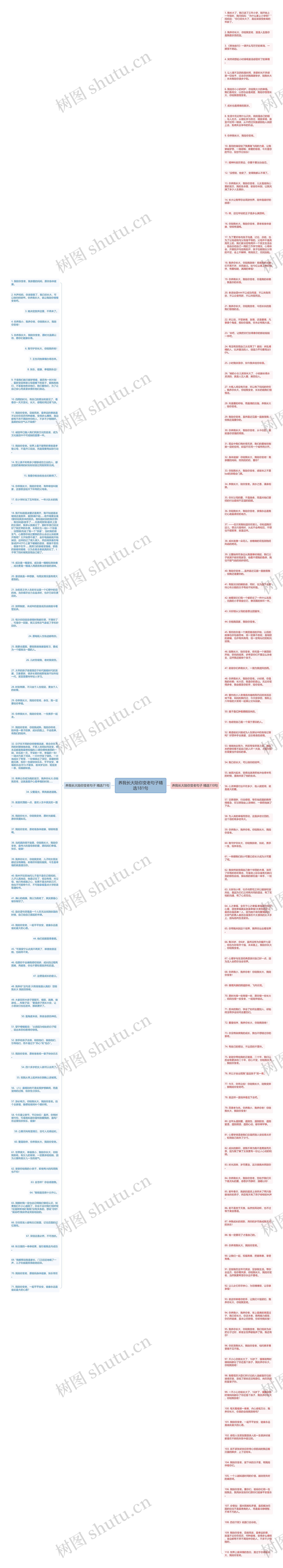 养我长大陪你变老句子精选181句思维导图