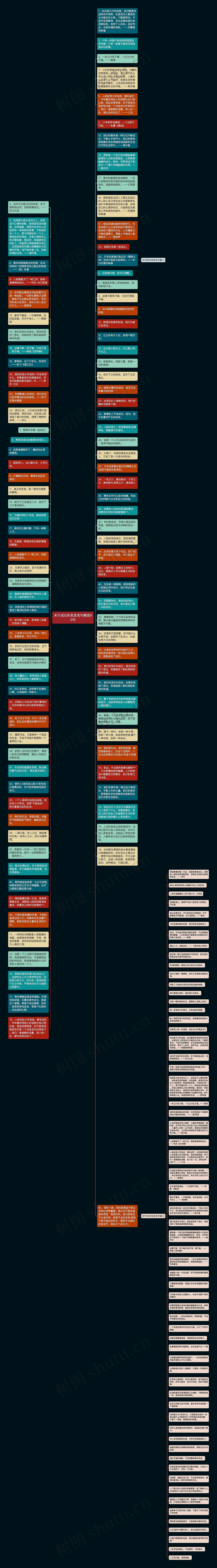 关于成长的名言名句精选90句思维导图