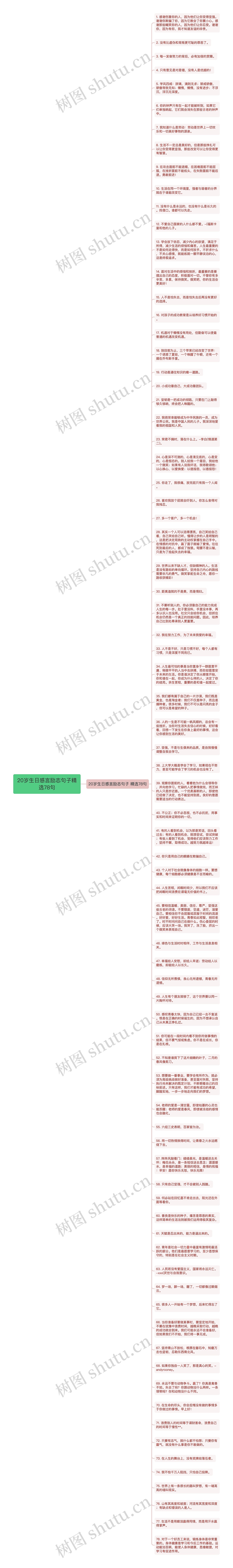 20岁生日感言励志句子精选78句