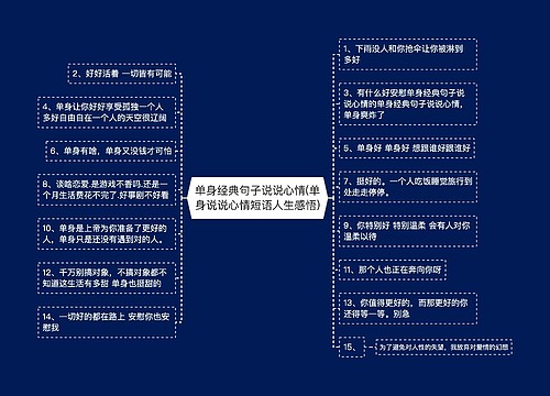 单身经典句子说说心情(单身说说心情短语人生感悟)