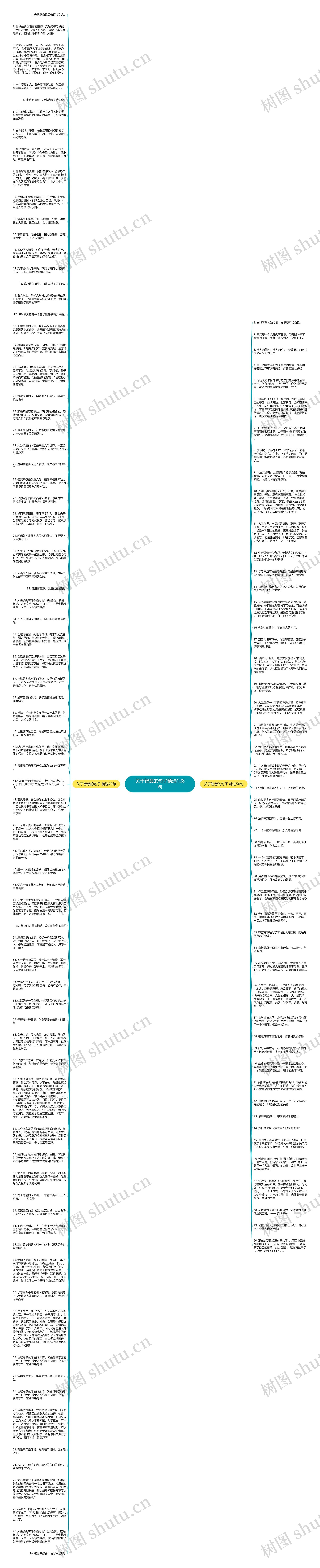关于智慧的句子精选128句思维导图