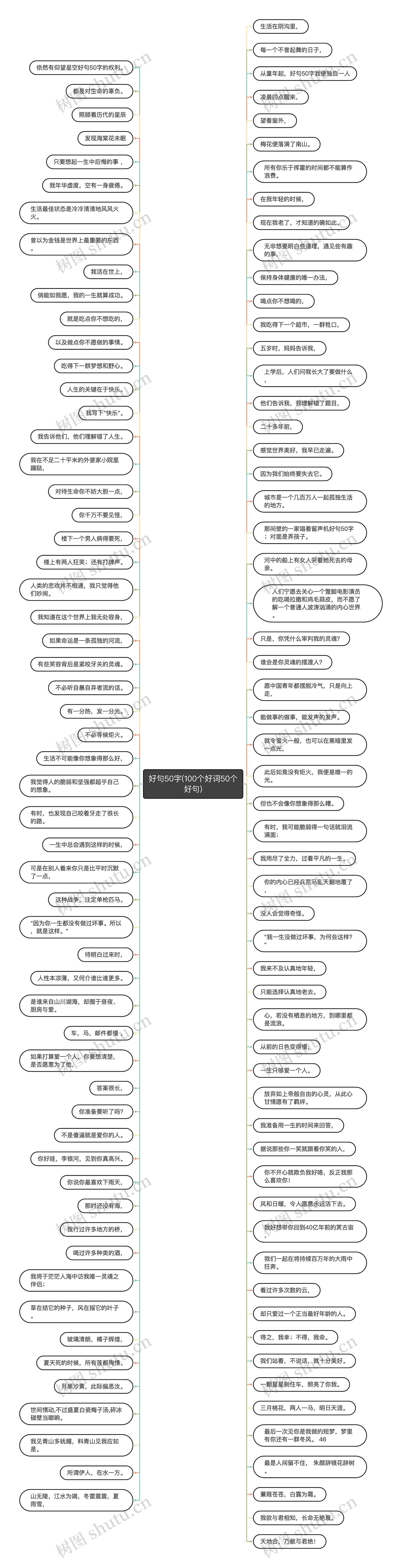 好句50字(100个好词50个好句)