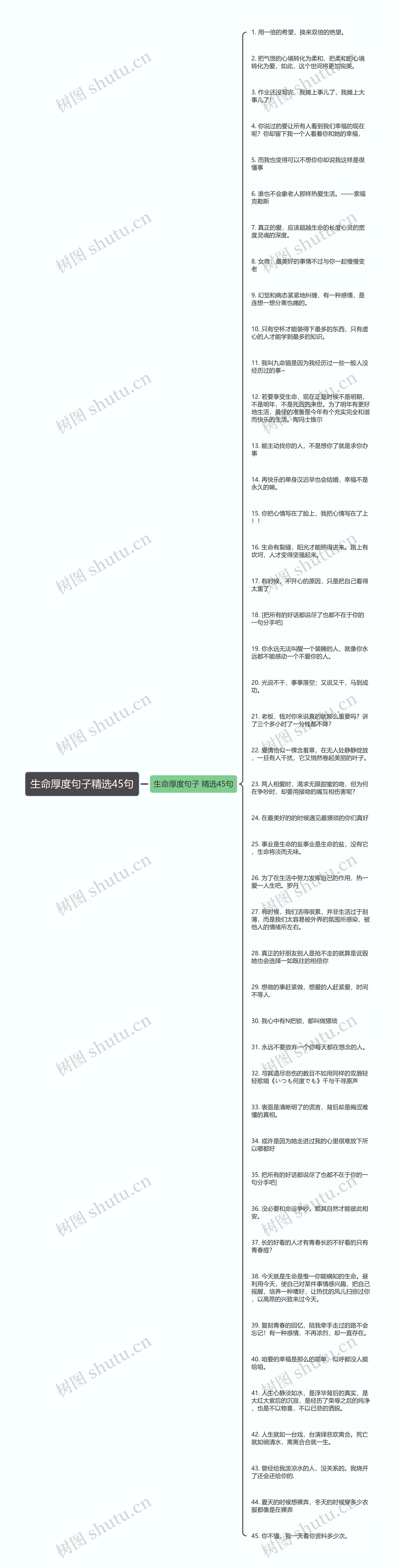 生命厚度句子精选45句思维导图