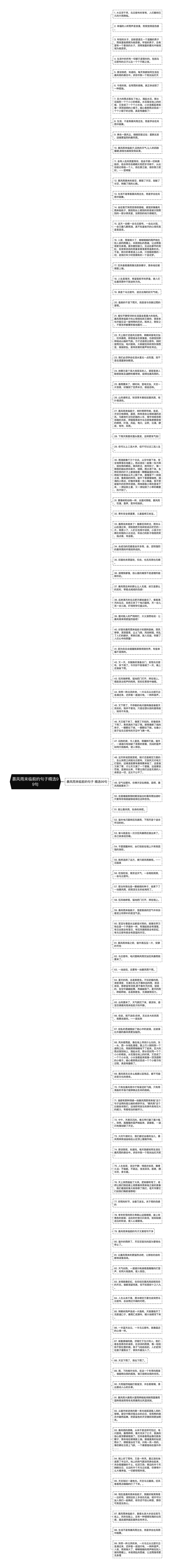 暴风雨来临前的句子精选99句思维导图