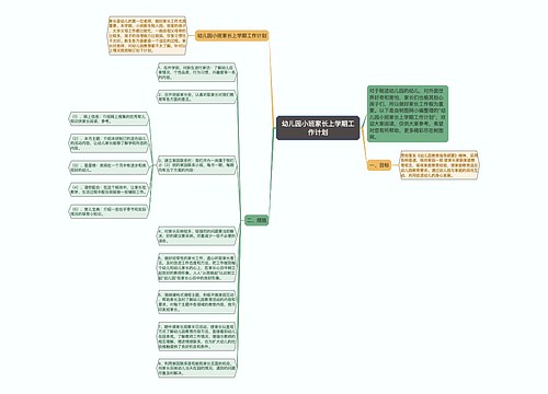 幼儿园小班家长上学期工作计划