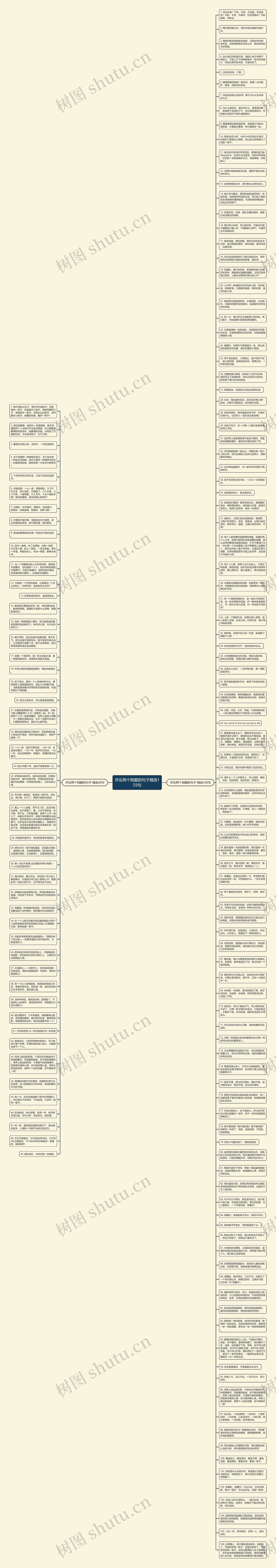 评论两个相爱的句子精选155句思维导图
