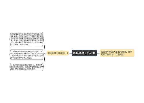 临床药师工作计划