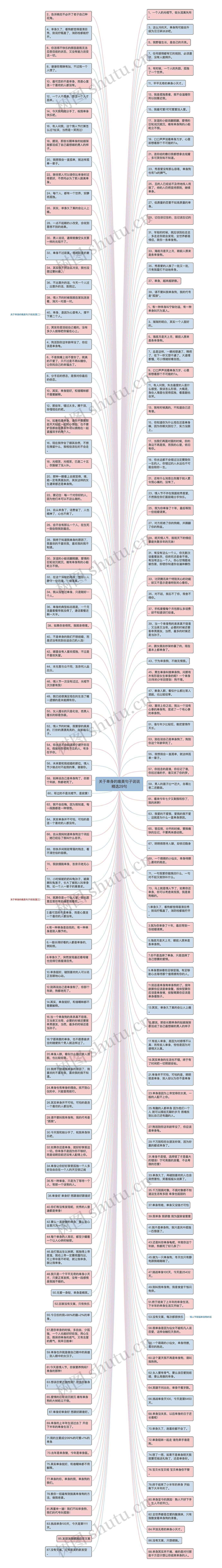 关于单身的唯美句子说说精选29句思维导图