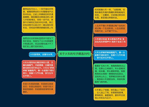 关于火车的句子精选29句