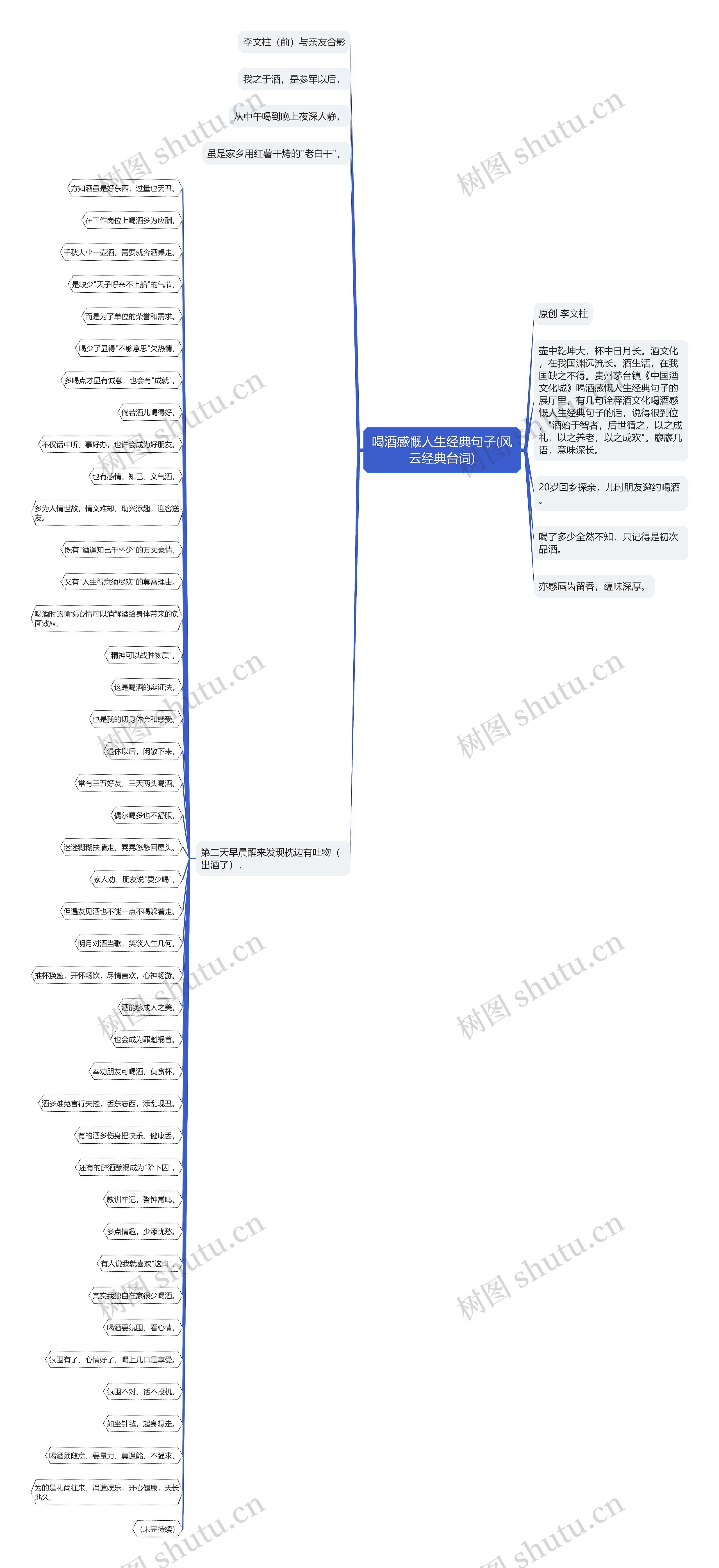 喝酒感慨人生经典句子(风云经典台词)思维导图