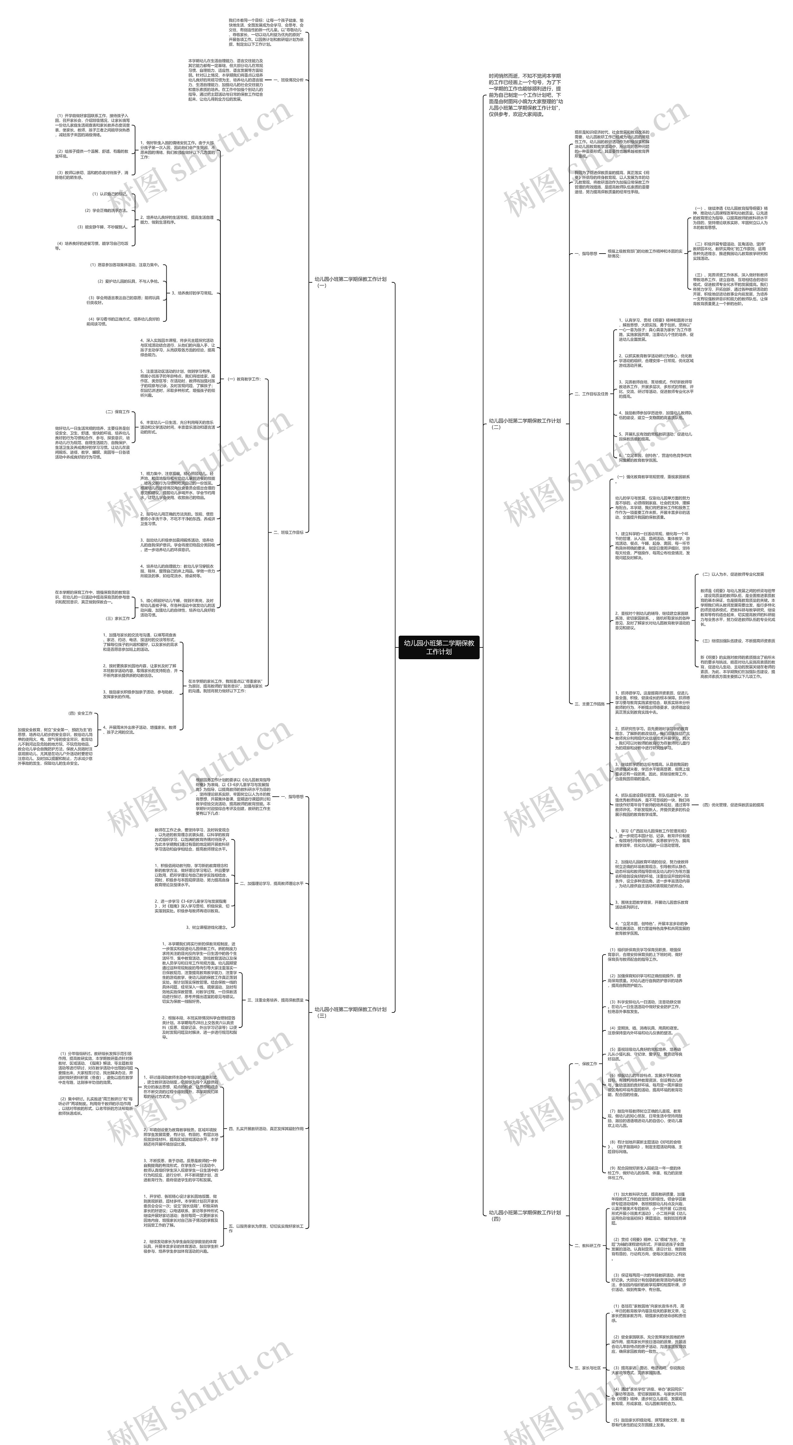 幼儿园小班第二学期保教工作计划