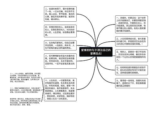 爱情观的句子(表达自己的爱情观点)