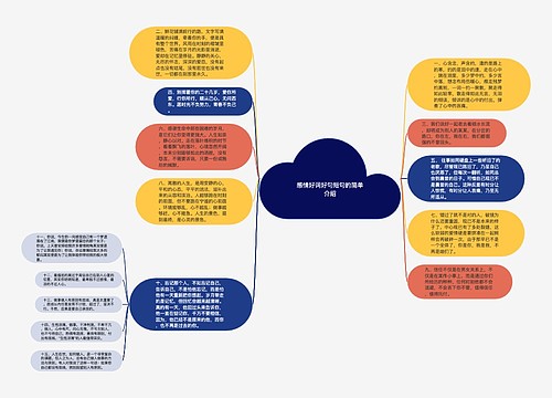 感情好词好句短句的简单介绍