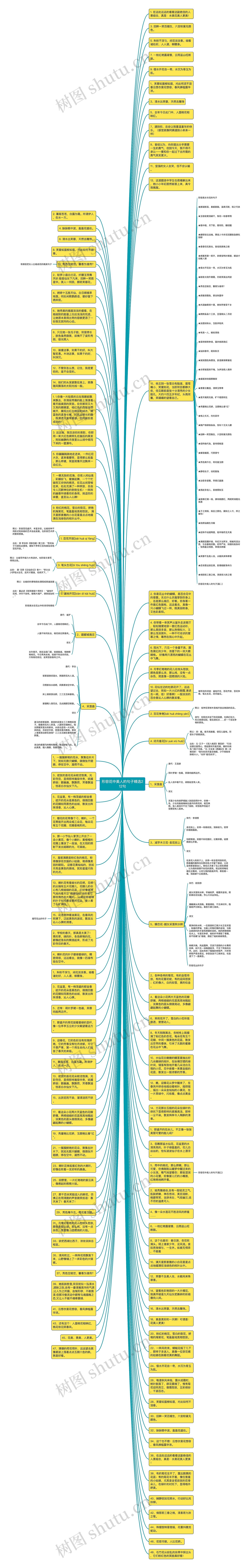 形容花中美人的句子精选212句思维导图