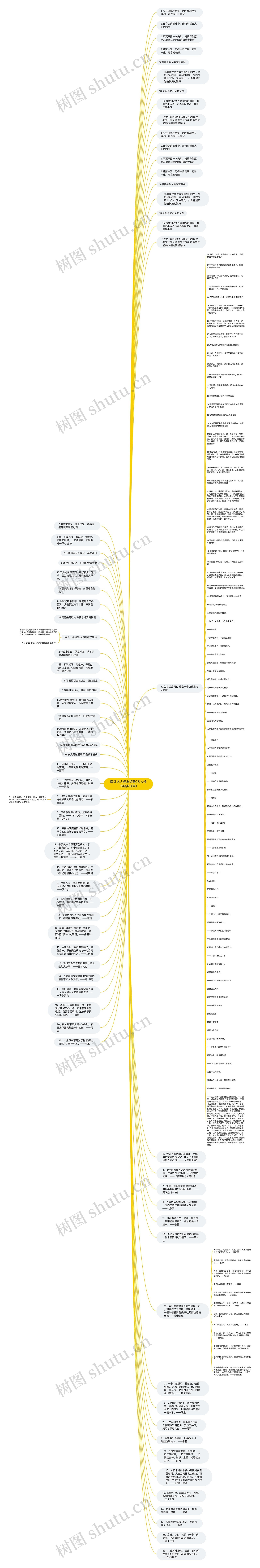 国外名人经典语录(名人情书经典语录)思维导图