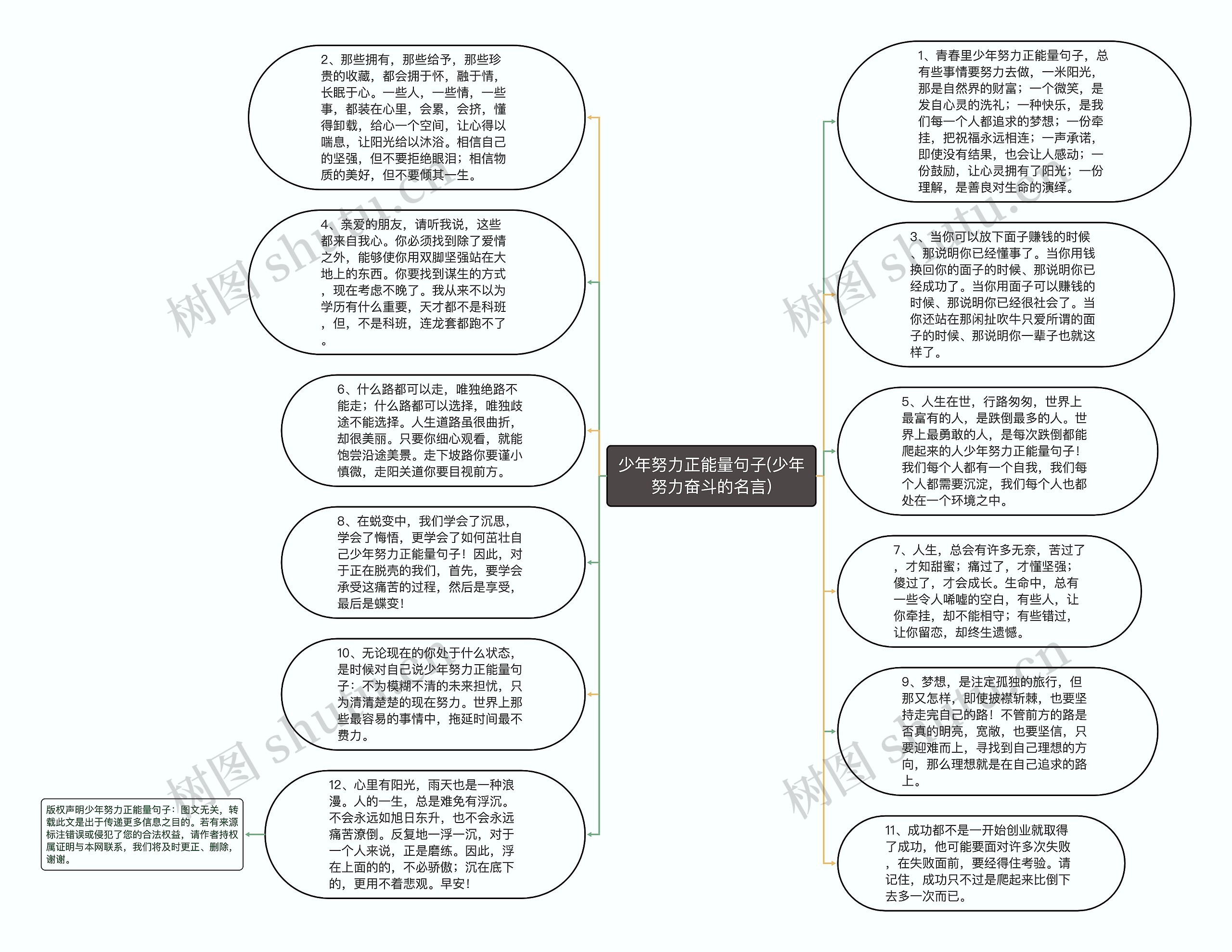 少年努力正能量句子(少年努力奋斗的名言)思维导图