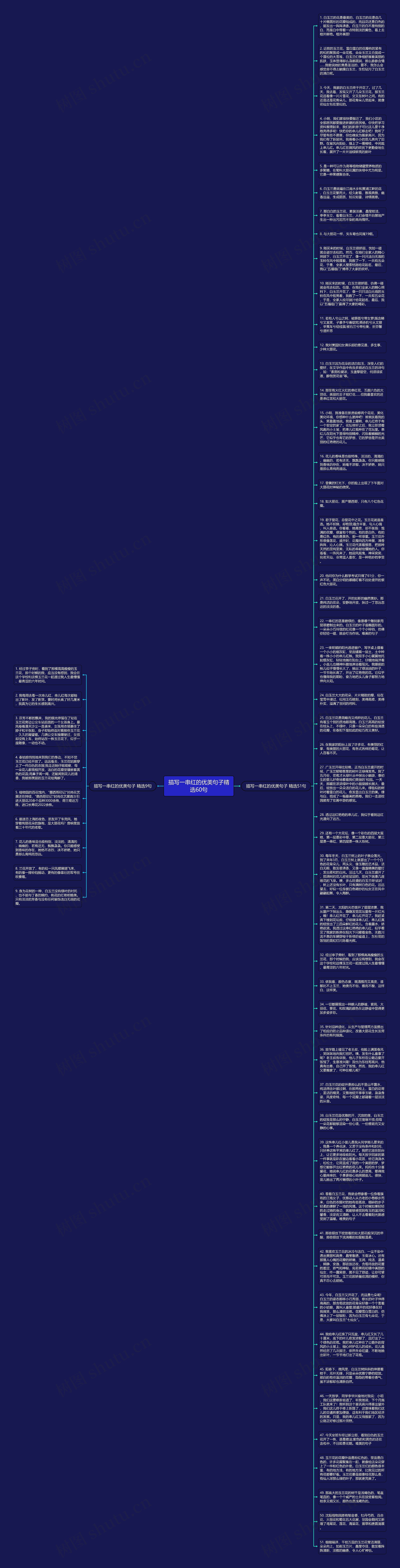描写一串红的优美句子精选60句思维导图