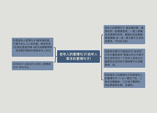 老年人的爱情句子(老年人牵手的爱情句子)