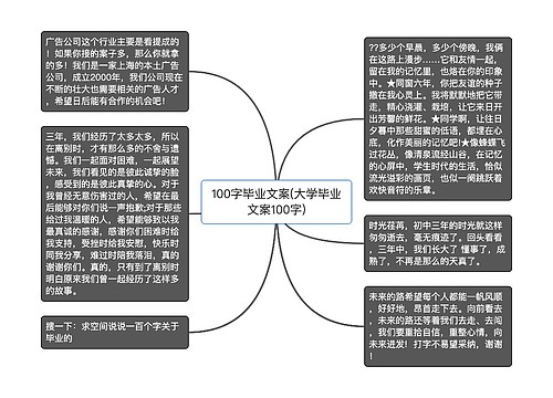 100字毕业文案(大学毕业文案100字)