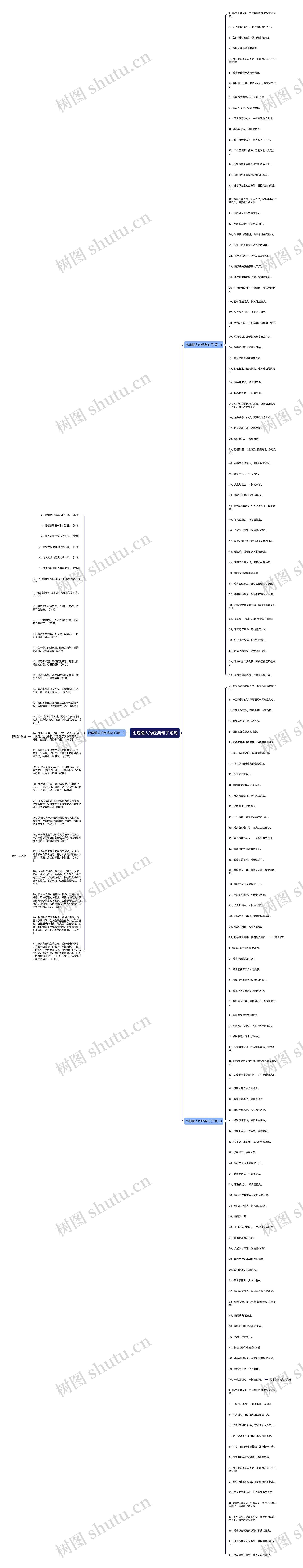 比喻懒人的经典句子短句思维导图