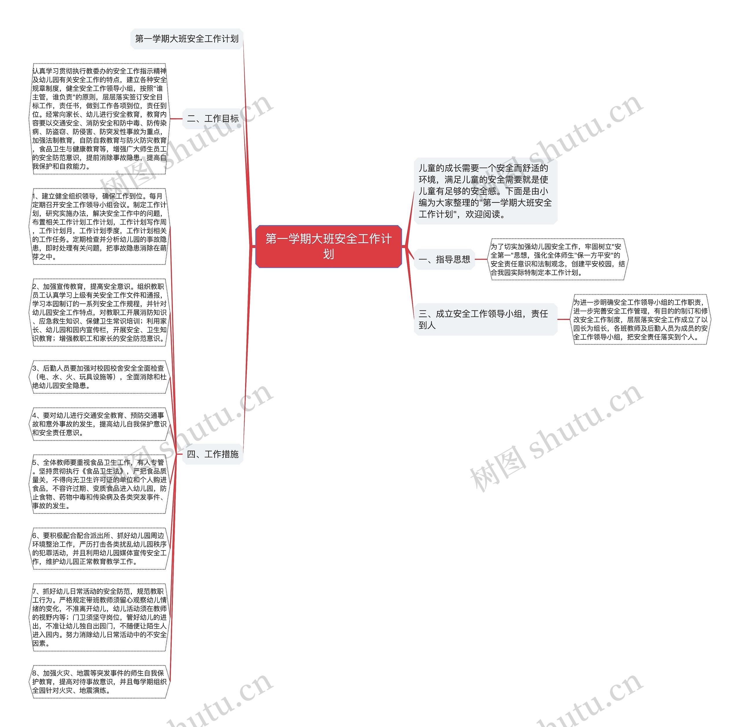 第一学期大班安全工作计划