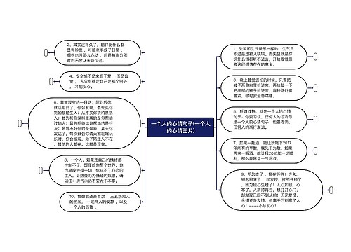 一个人的心情句子(一个人的心情图片)