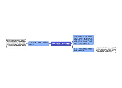 2015年出纳工作计划精选