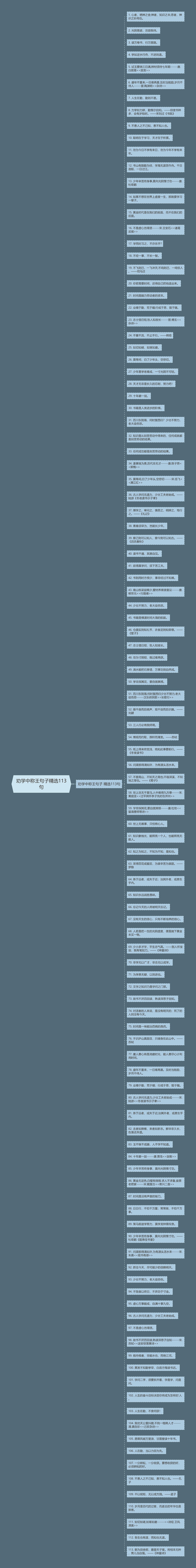 劝学中称王句子精选113句思维导图