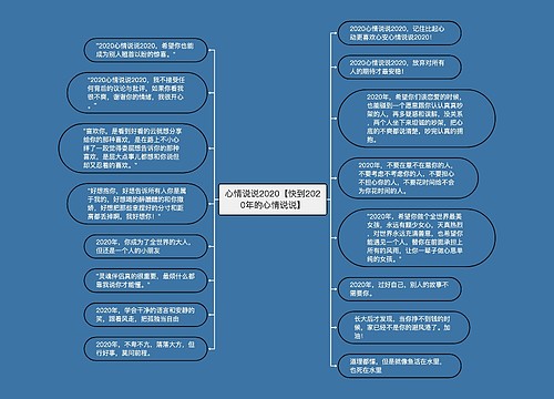 心情说说2020【快到2020年的心情说说】