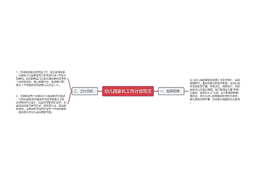 幼儿园家长工作计划范文