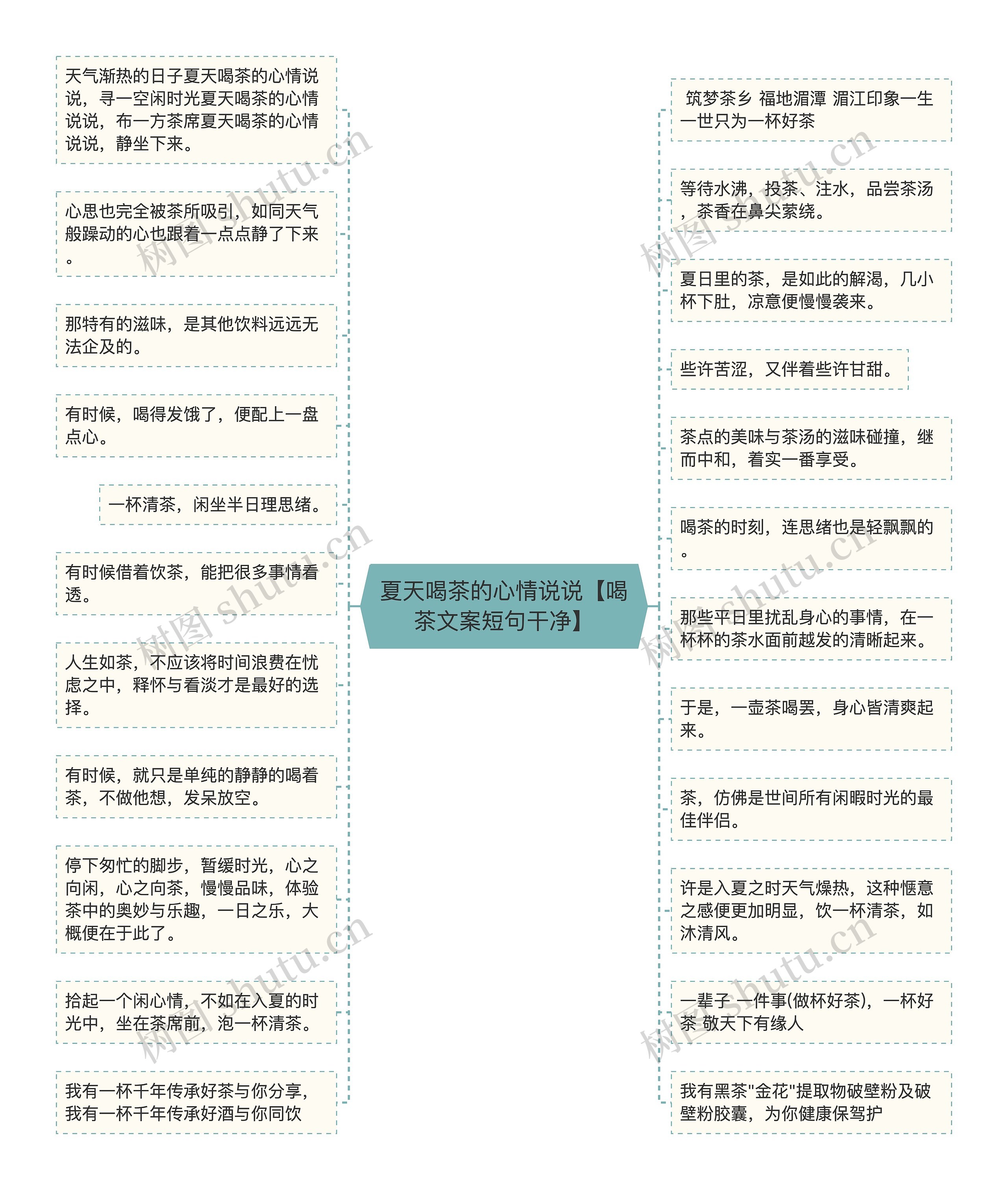 夏天喝茶的心情说说【喝茶文案短句干净】