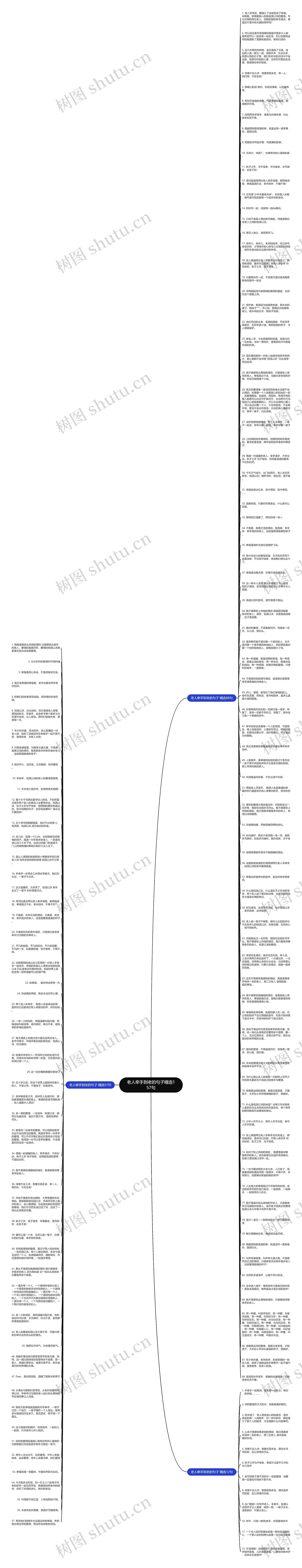 老人牵手到老的句子精选157句思维导图