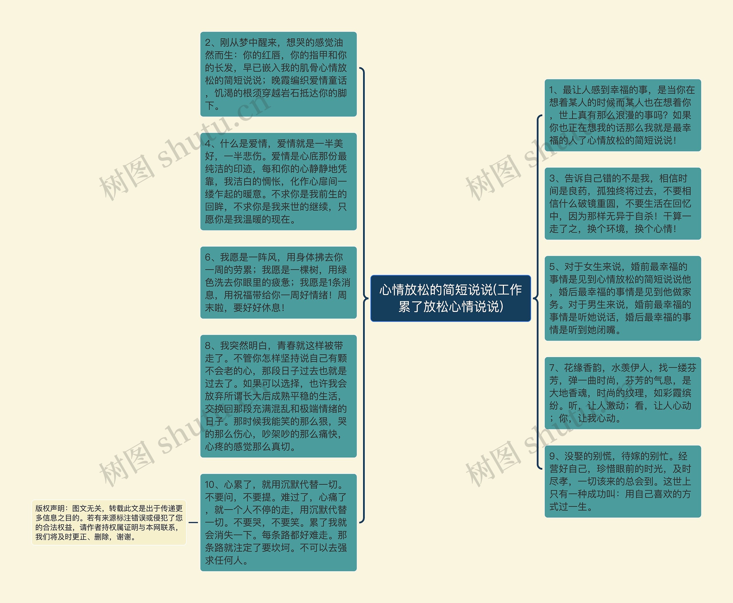 心情放松的简短说说(工作累了放松心情说说)